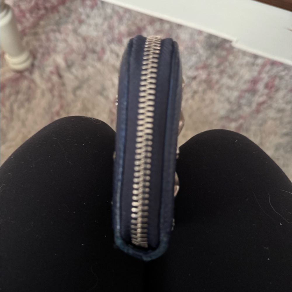 Jimmy Choo Navy Blue and Silver Star Wallet - Picture 5 of 11